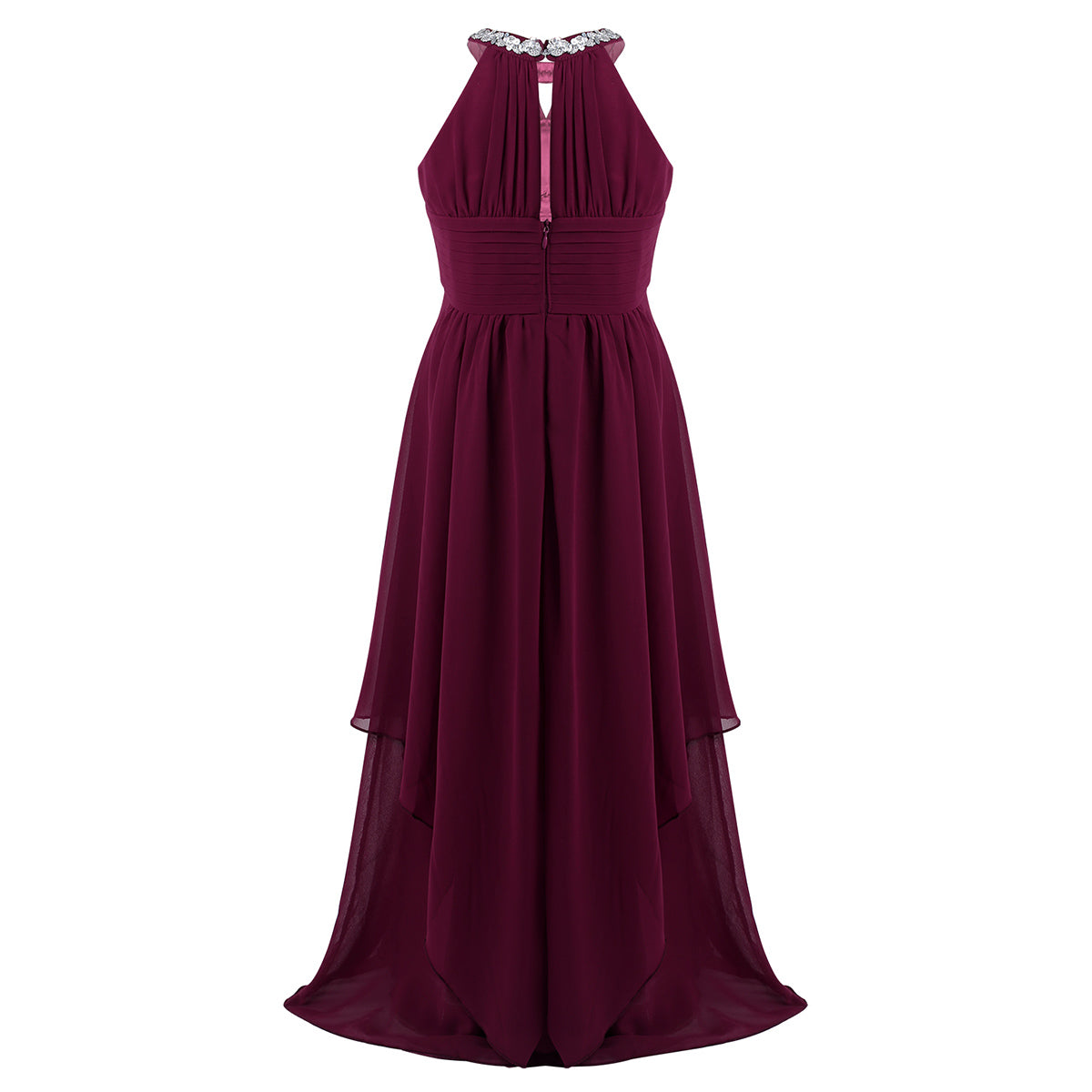 Vestido Largo de Fiesta para Niña con Encaje – Varios Colores
