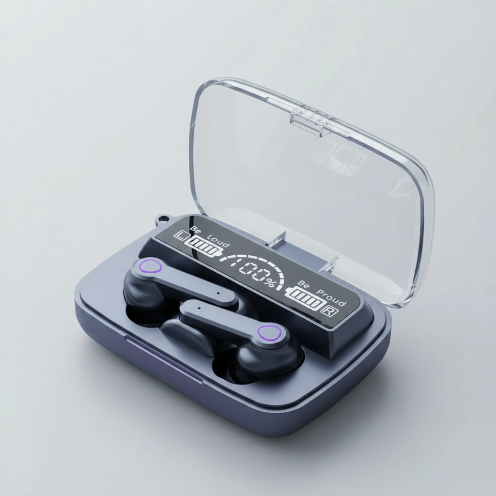 Audífonos Bluetooth Inalámbricos M19 | In-Ear Deportivos con Display LED