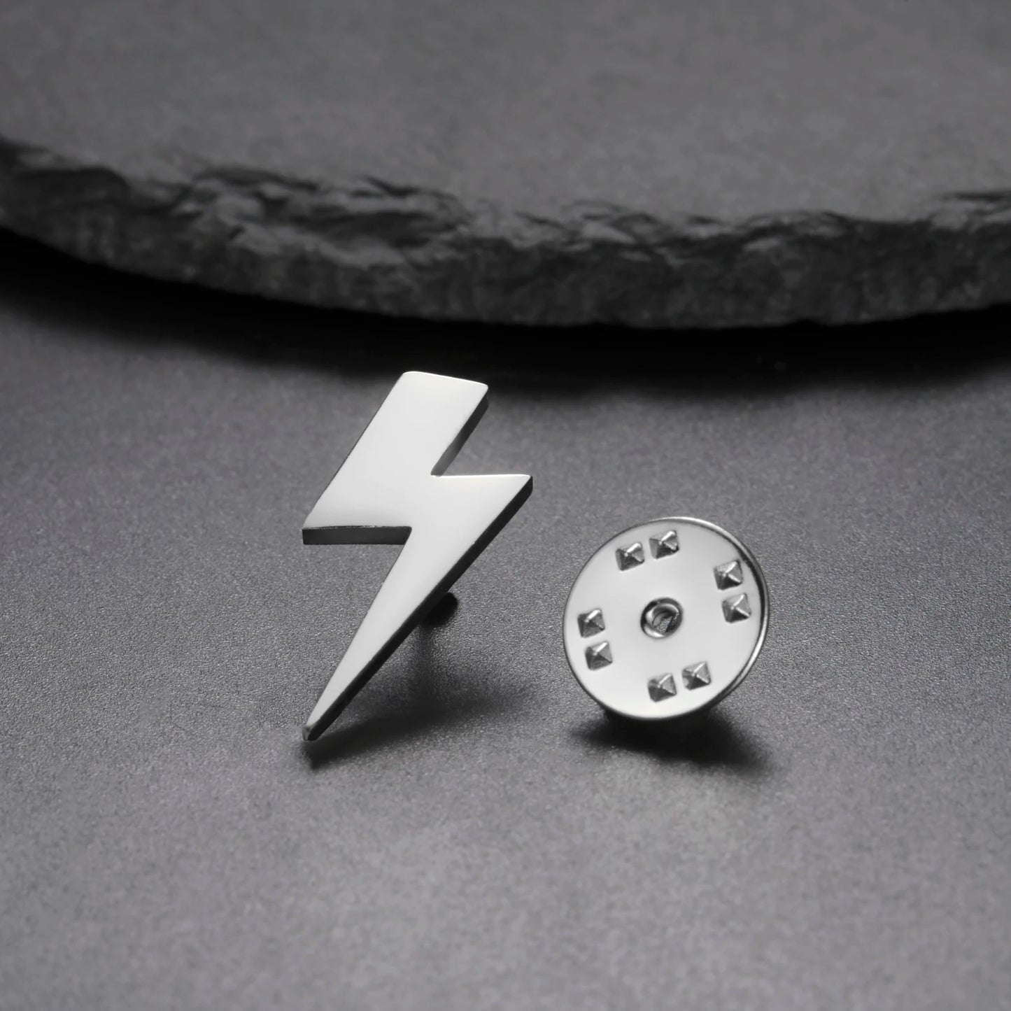 Broche Pin Rayo Mini Acero Inoxidable Unisex