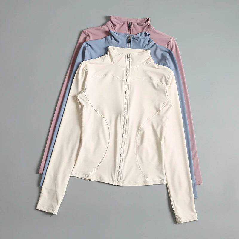 Chaqueta Deportiva Corta con Cierre Mujer | Para Gimnasio y Entrenamiento