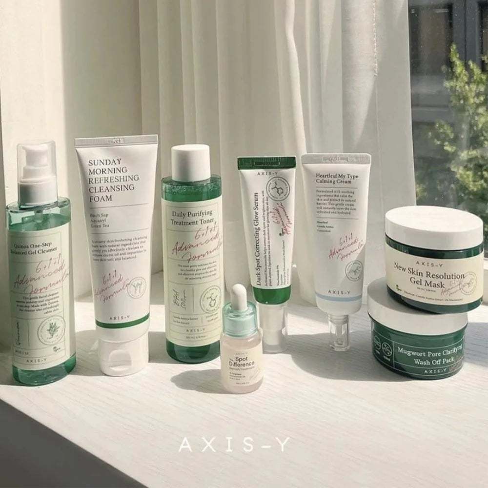 AXIS-Y Skincare Coreano – Toner, Crema, Sérum, Protector Solar, Máscara y Más