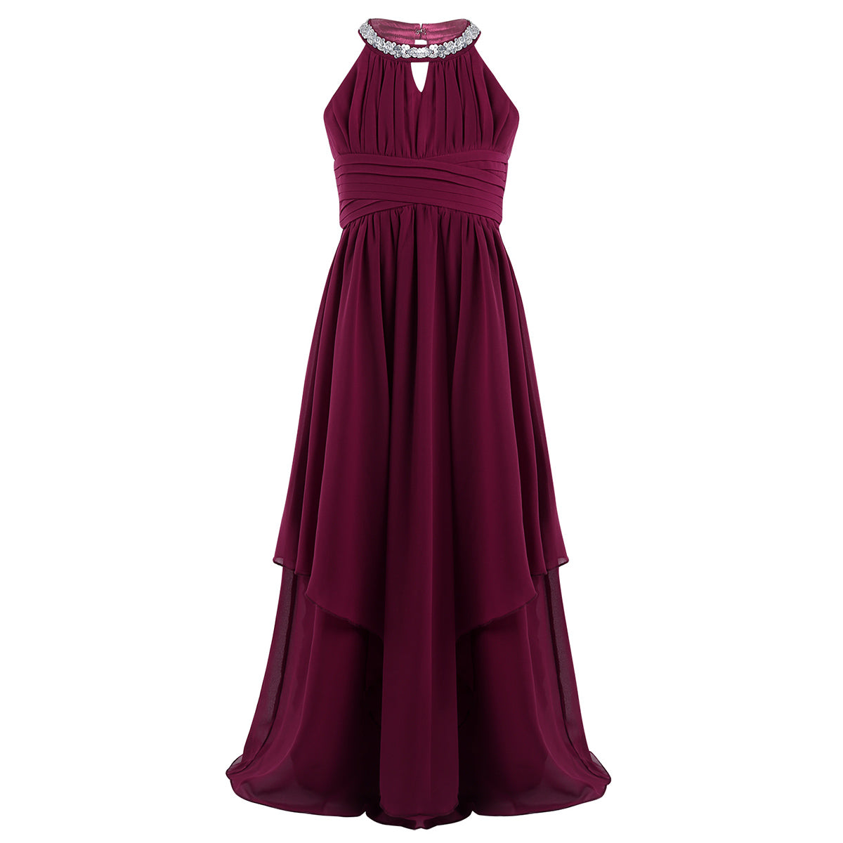 Vestido Largo de Fiesta para Niña con Encaje – Varios Colores