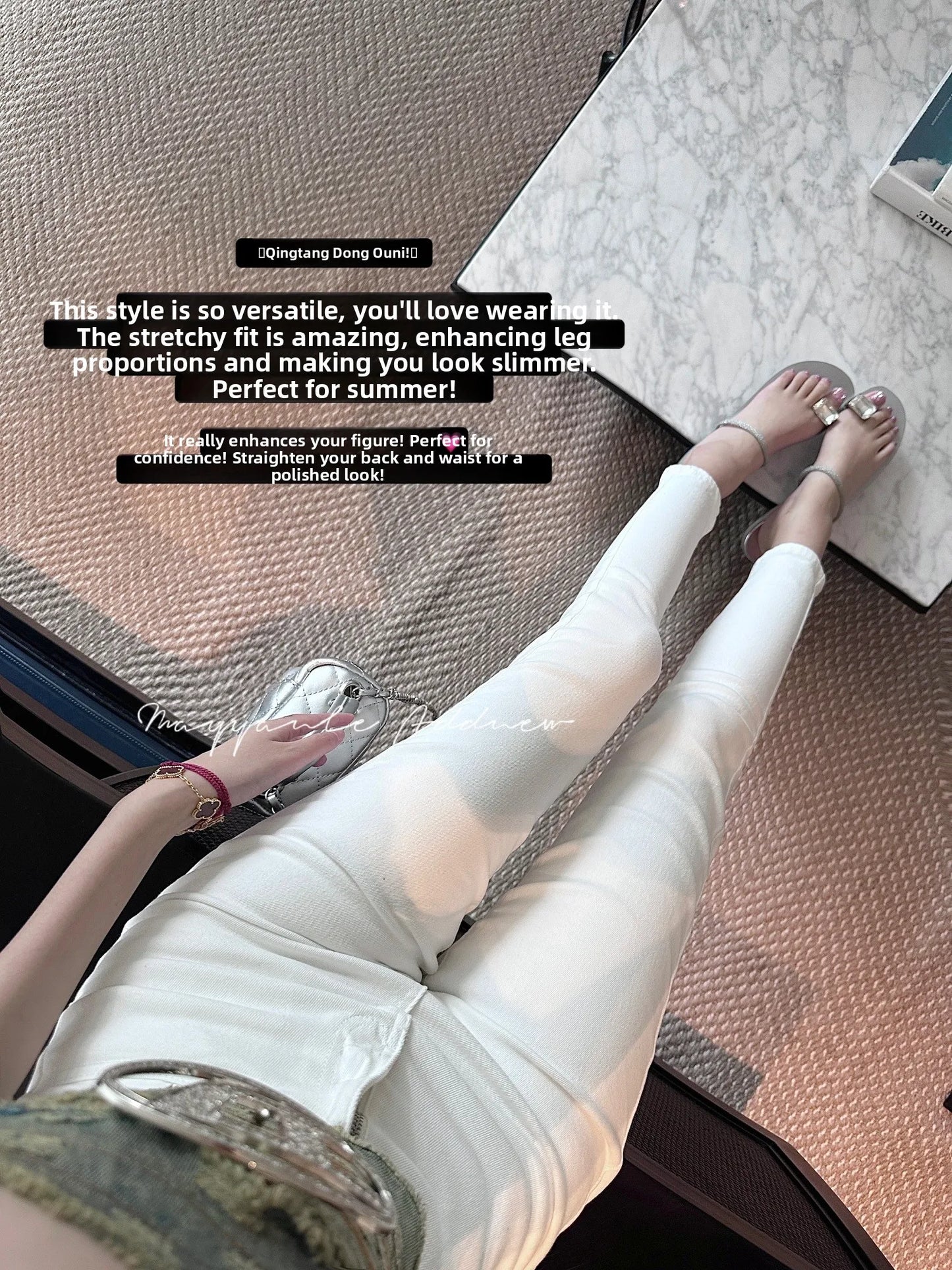 Sexy High Waist Slim Fit Jeans Women's Butt Enhancing Cotton Stretch Denim High Waist Nine Point Pants Spring Autumn Winter