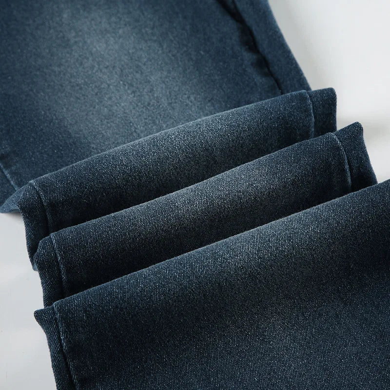 Plant Printed Embroidery Y2K Flare Jeans Women Vintage Skinny Boot Cut Trousers Fashion Street 2000s Denim Pants Fall