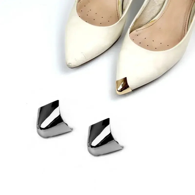 Protector de Punta para Zapatos - Tapa Metal Antidesgaste Cuero Plano