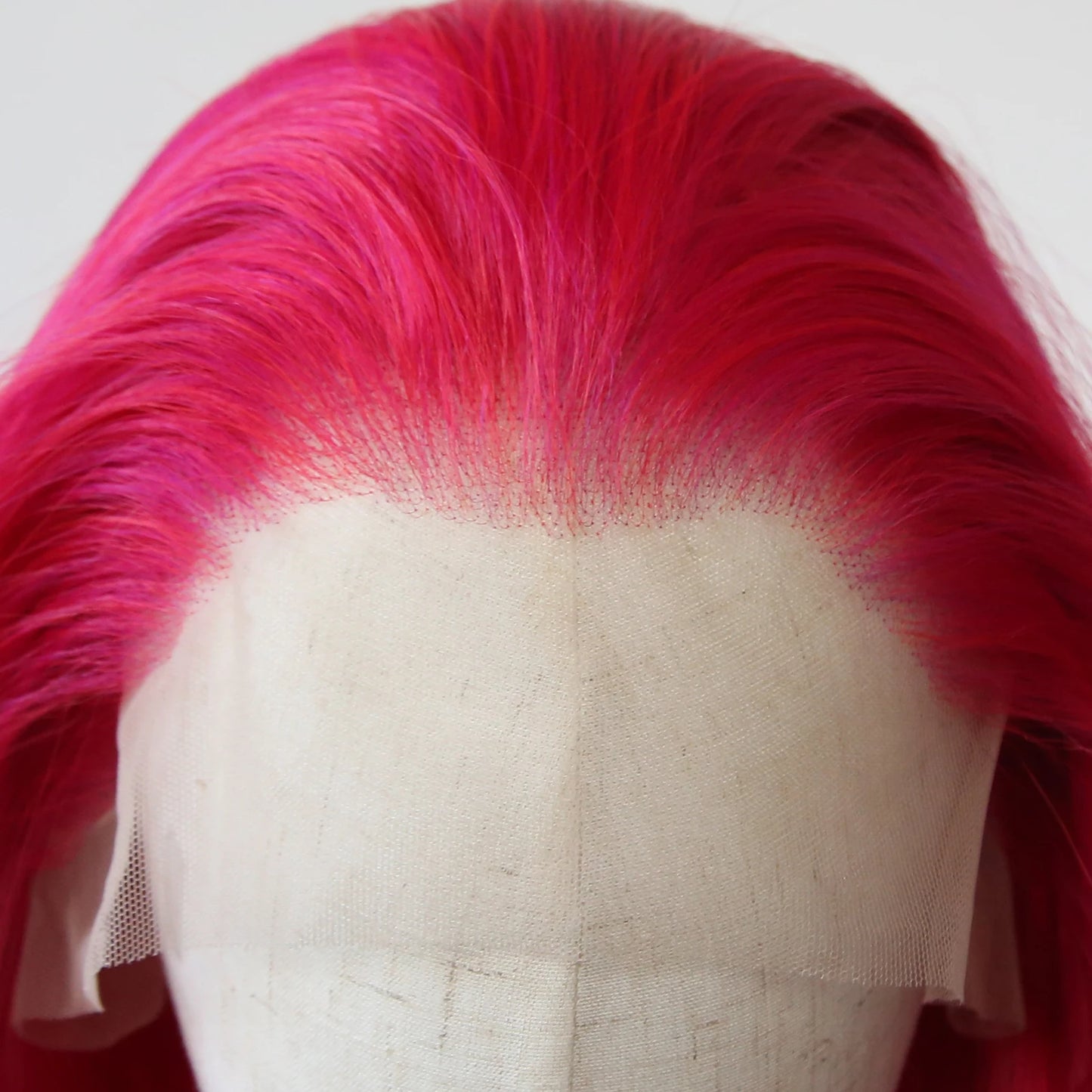 Peluca Rosa Pink Lace Front Sintética | Larga Lisa Pre-Peinada Cosplay