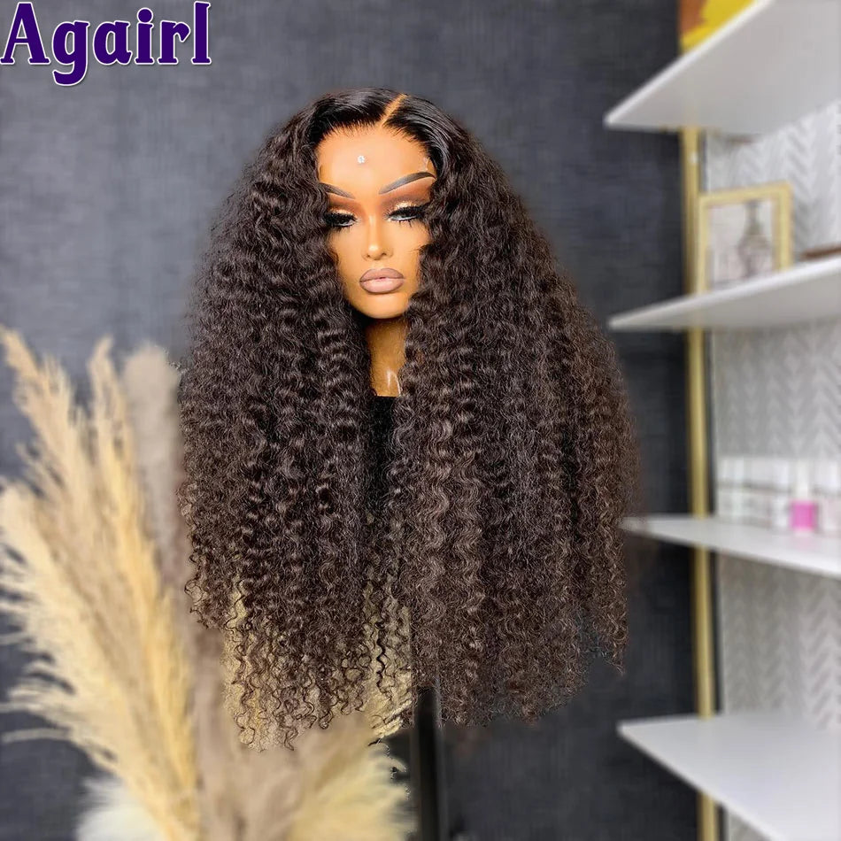 Peluca Curly Honey Blonde 13x6 | Cabello Humano Ombre 200% Densidad Glueless