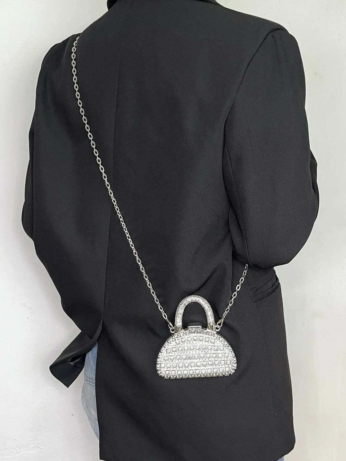 Minibolso de Fiesta Brillante con Cadena para Mujer