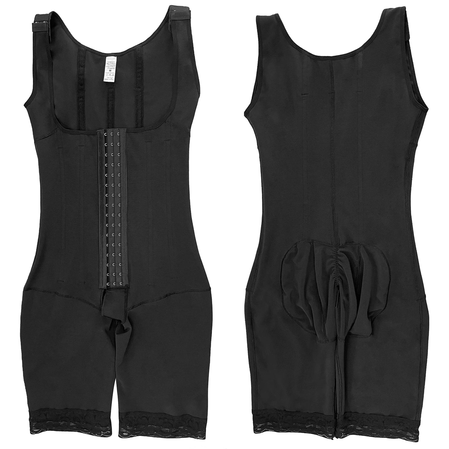 Faja Colombiana Reductora Bodysuit Cierre de Ganchos Control Abdomen