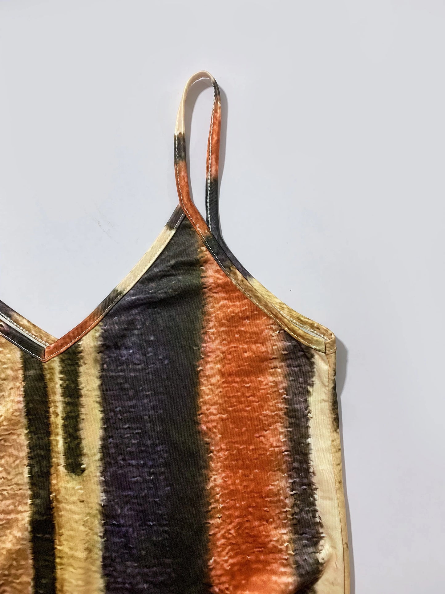 Vestido de Rayas Sin Mangas Cuello V | Casual y Fresco