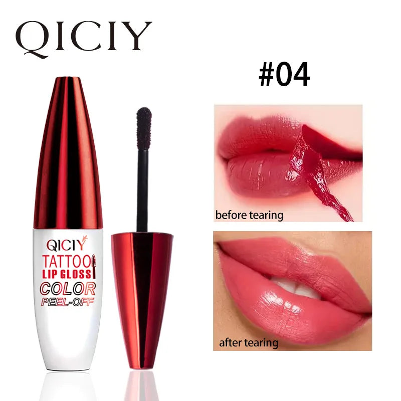Lip Gloss Despegable 4 Colores Hidratante Larga Duración – Labial Sin Manchas Mujer