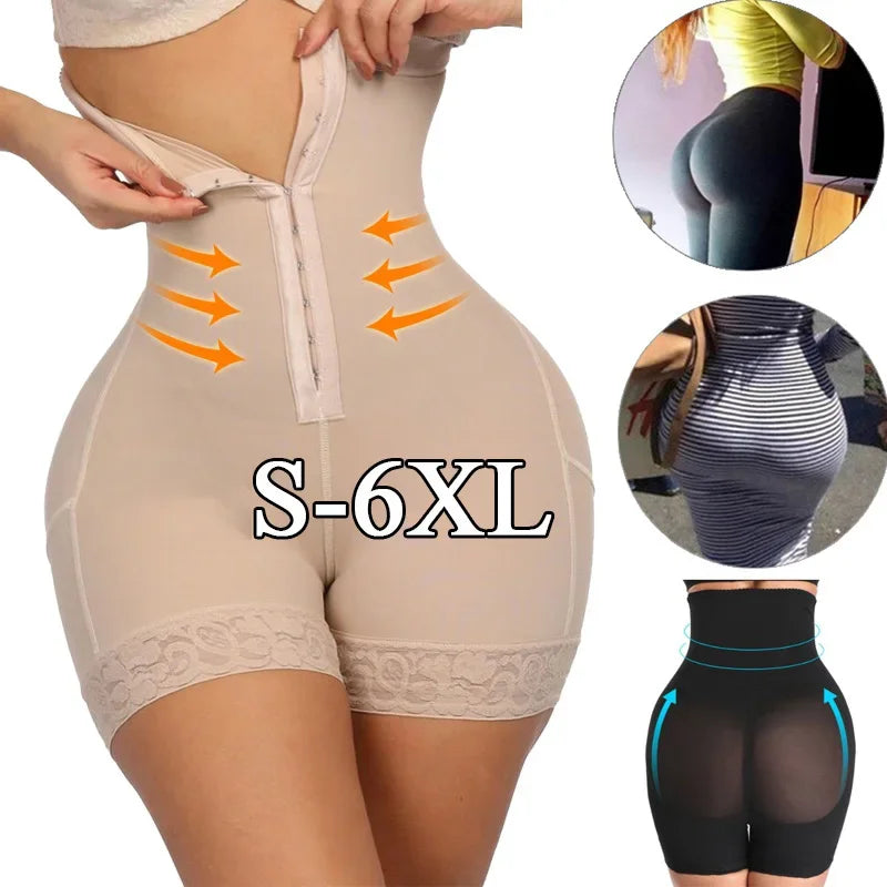 Fajas Colombianas Levanta Glúteos Shapewear High Waist Tummy Control Panties Waist Trainer Body Shaper Slimming Sheath Flat Belly