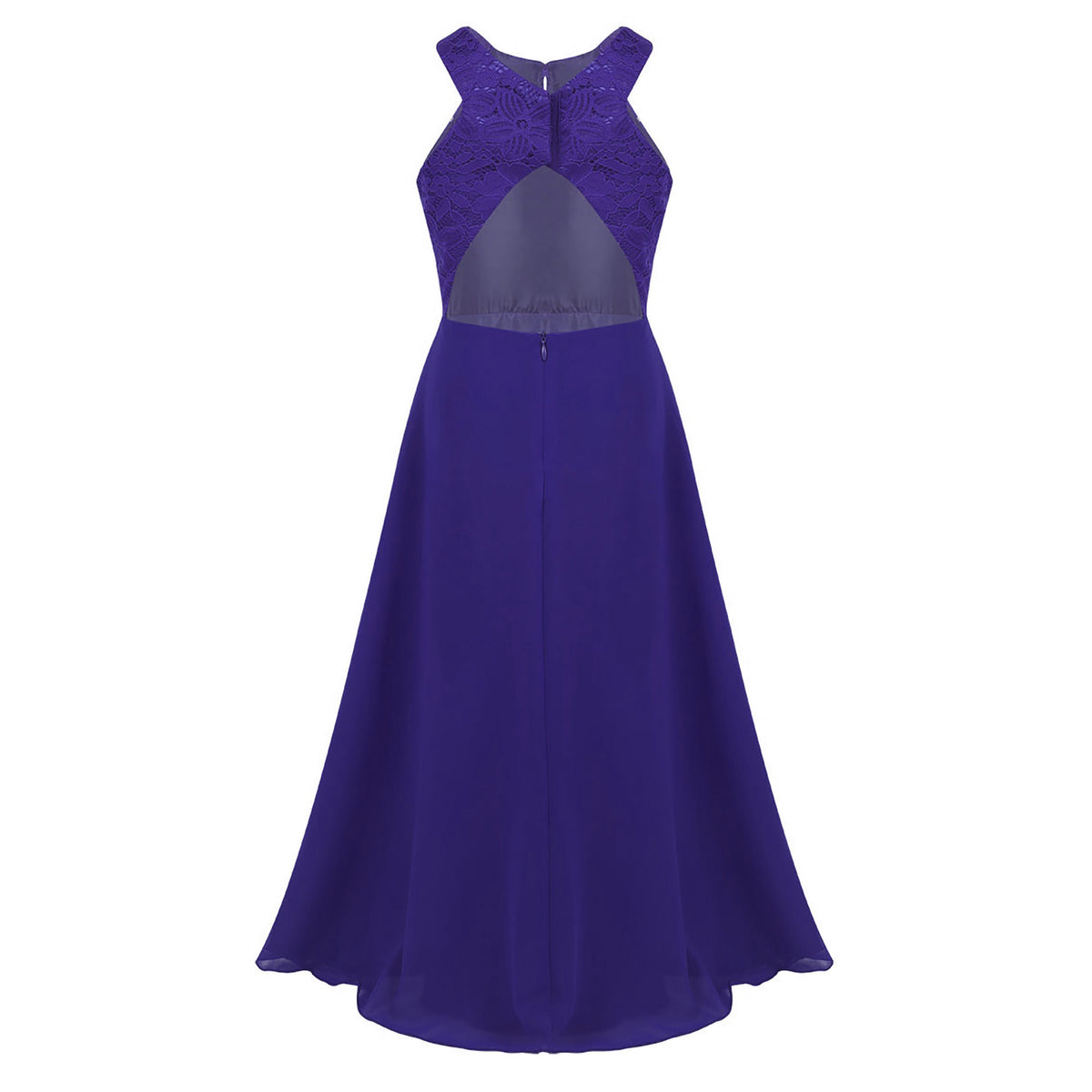 Vestido Largo de Fiesta para Niña con Encaje – Varios Colores