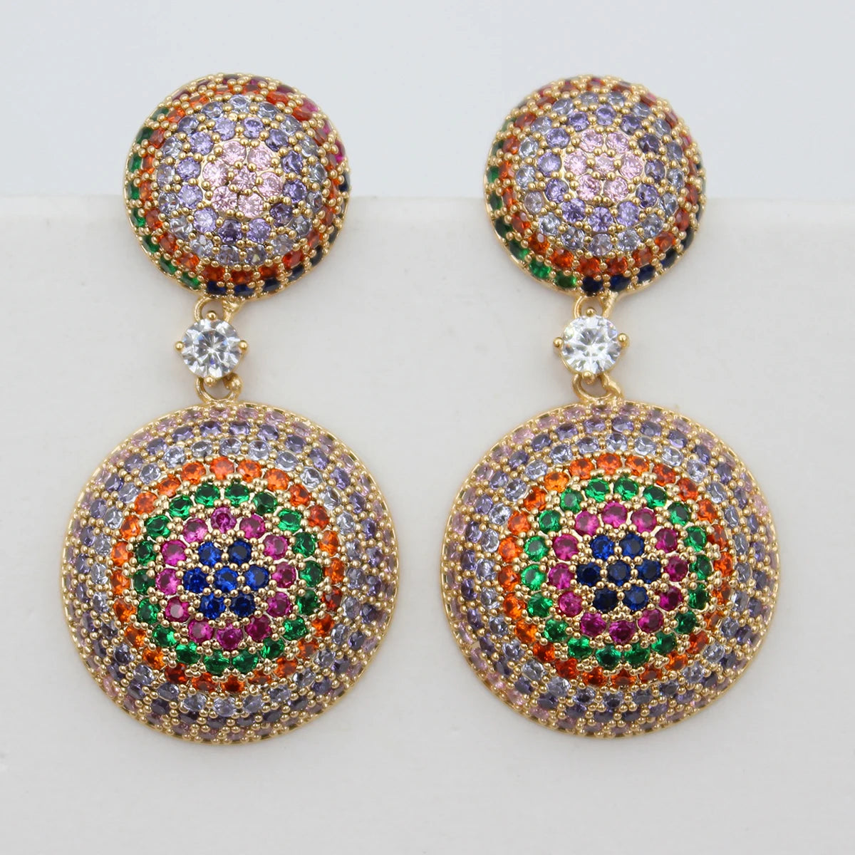Cute Pink Green white Earrings women Small Teardrop Stud Earrings female gift sweet