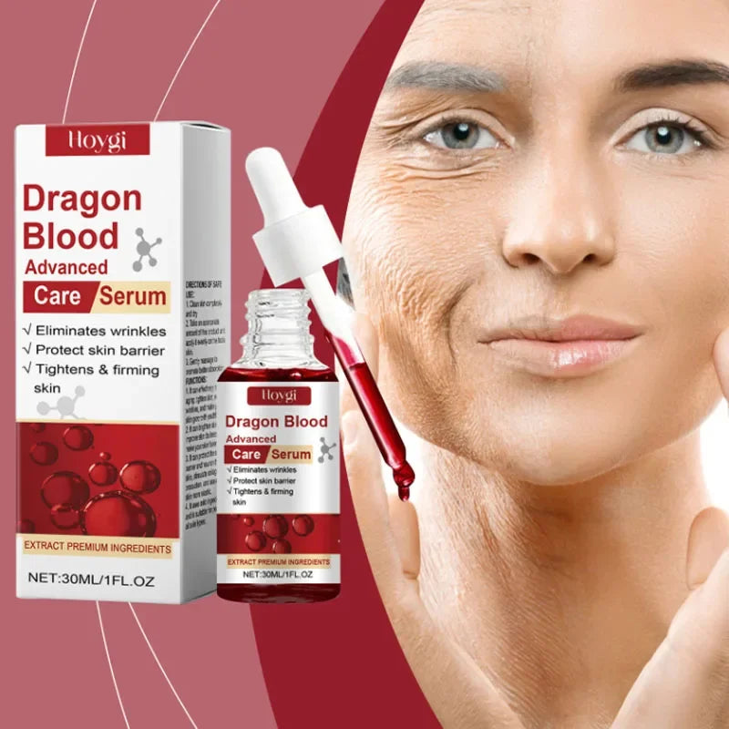 Dragon Blood Advanced Serum Effective Resist Aging Tighten Skin Reduce Wrinkles Brighten Skin Tone Improve Dullness Face Essence