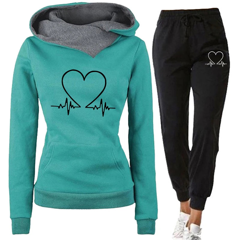 Tracksuit Sudadera y Pantalón Deportivo Mujer