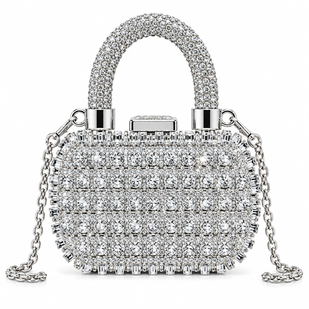 Minibolso de Fiesta Brillante con Cadena para Mujer