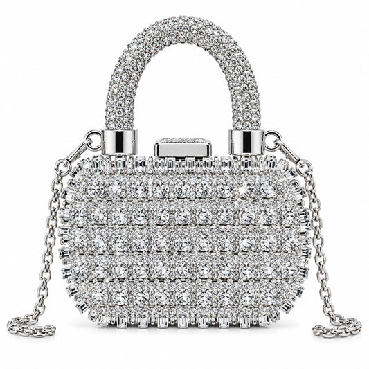 Minibolso de Fiesta Brillante con Cadena para Mujer