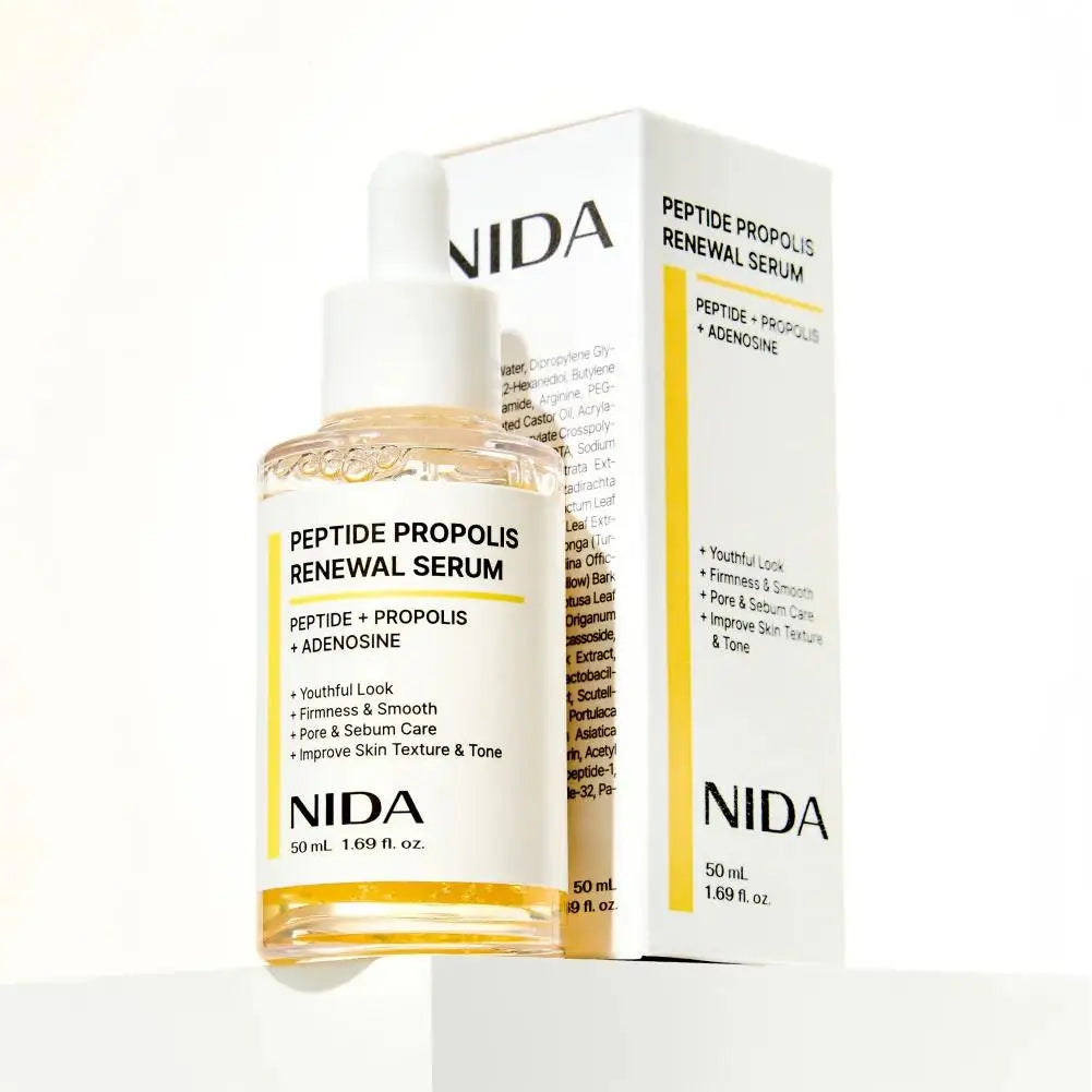 Kit Cuidado Facial NIDA Corea – Crema Hidratante, Retinol, Contorno de Ojos y Esencia TXA