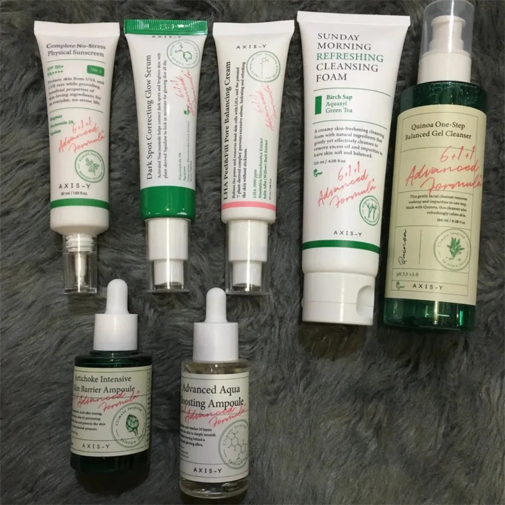 Set Cuidado Facial Coreano AXIS-Y – Crema, Tónico, Sérum, Protector Solar y Más
