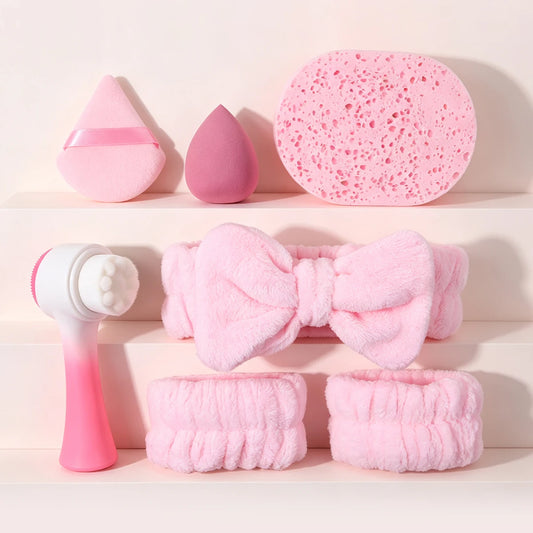 Set de accesorios para limpieza facial KOSSHOW – Rosa