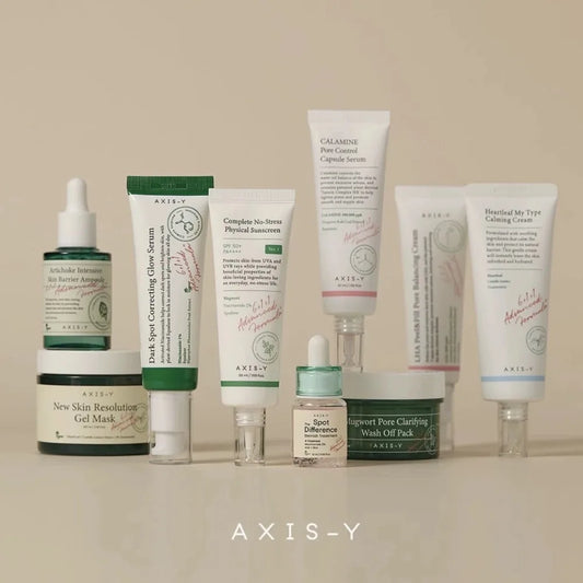 Set Cuidado Facial Coreano AXIS-Y – Crema, Tónico, Sérum, Protector Solar y Más