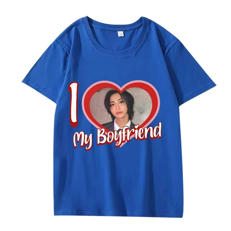 Camiseta Ateez Seonghwa K-Pop Hombre Mujer Oversized 100% Algodón Manga Corta Verano Moda Estampado Unisex Tallas Grandes