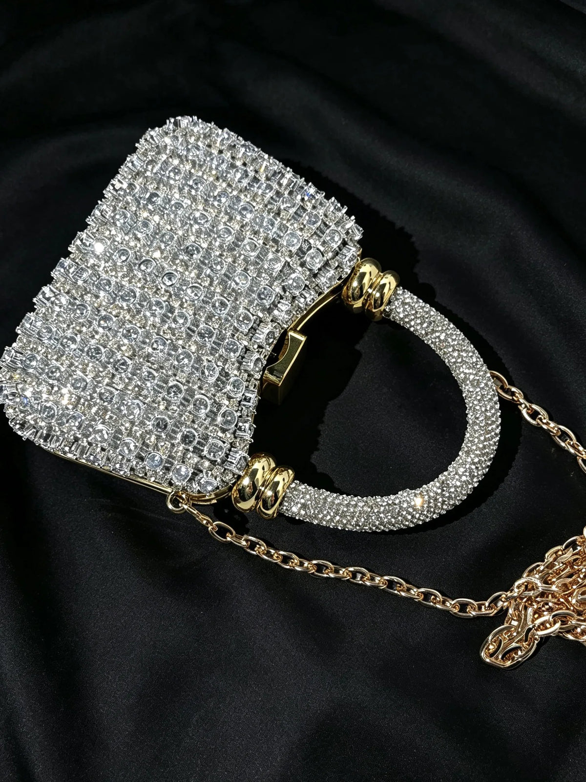 Bolso Rígido de Fiesta con Pedrería para Mujer, Varios Colores