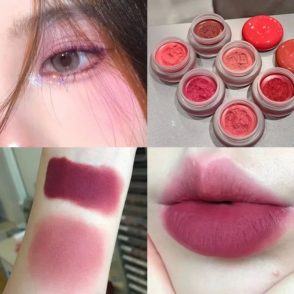 Labial Multifuncional Mate Waterproof – Tinte Rubor Arcilla Larga Duración Sin Manchas