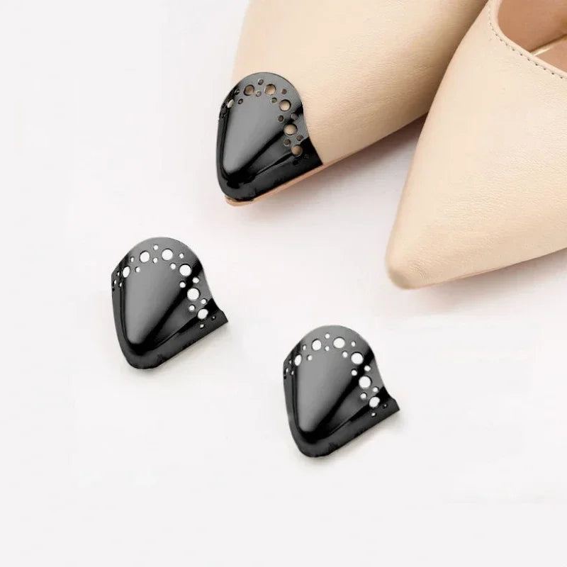 Protector de Punta para Zapatos - Tapa Metal Antidesgaste Cuero Plano