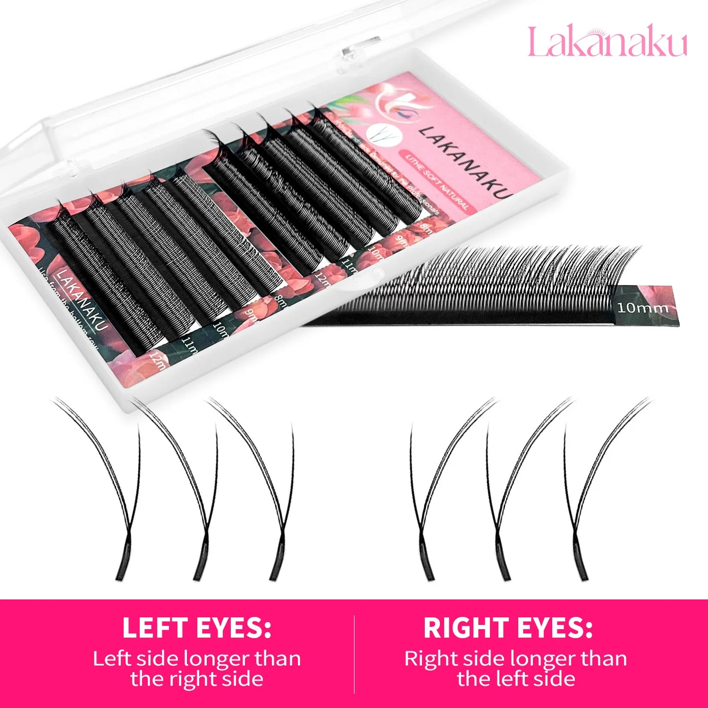 Extensiones Pestañas Foxy Y Fox Eye Fibras Tecnológicas - LAKANAKU Premium Natural Suaves YY Maquillaje