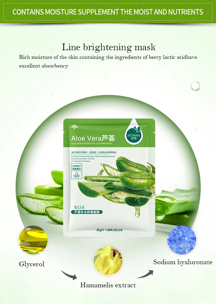 30pcs Fresh Fruits Facial Masks Whitenting skincare Moisturizing Anti Wrinkle Hydrating Korean Face Mask Facial Skin Care