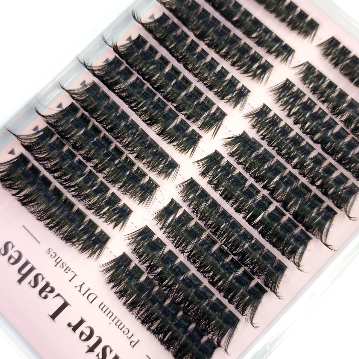 60row DIY Lash Extension Kit Clusters Individual Eyelashes Kit Mix Styles 10-18mm with Bond and Seal Eye Makeup Tool