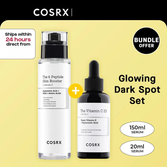Set COSRX Manchas Oscuras – Sérum 6 Péptidos 150ml + Vitamina C 23