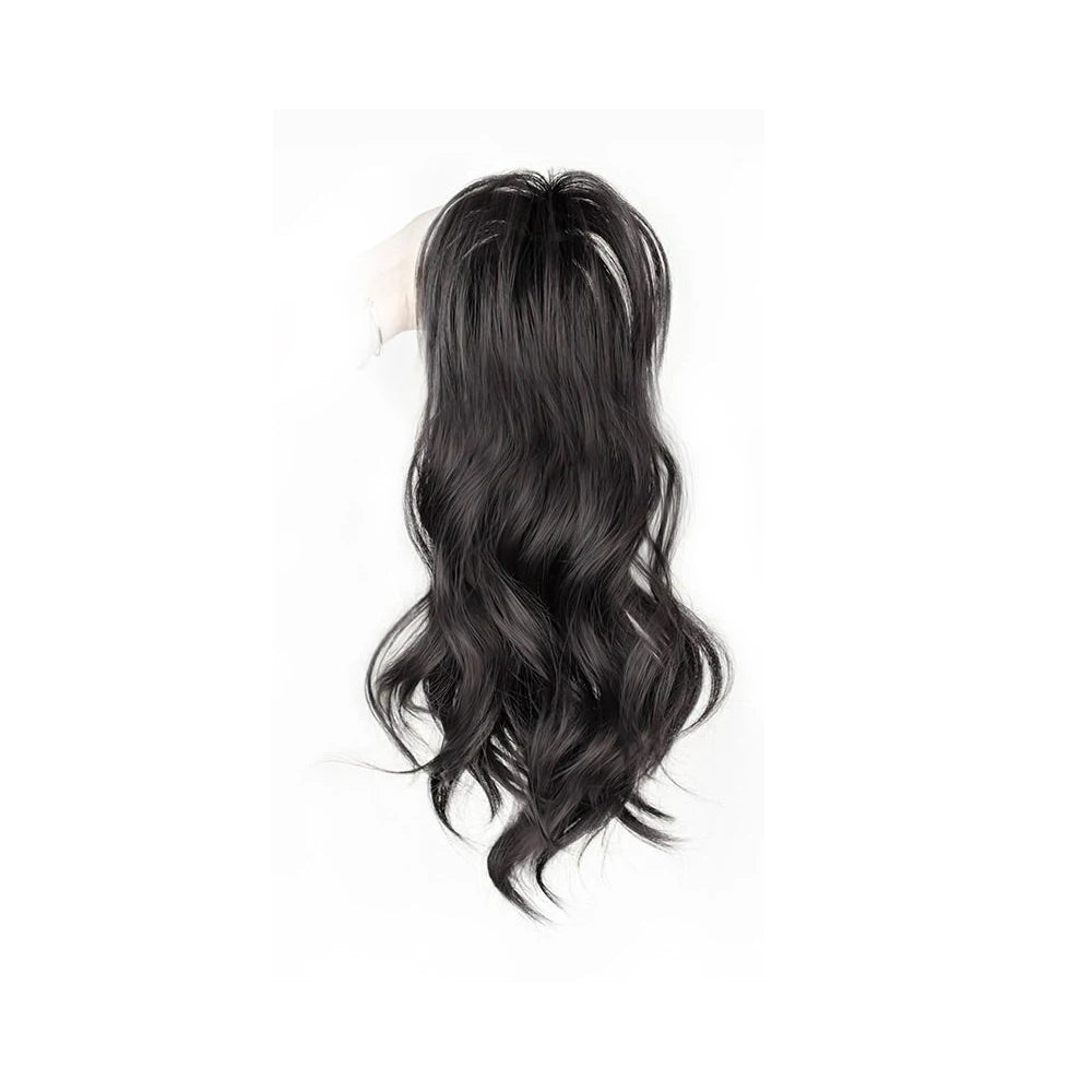 Cola de Caballo Sintética Rizada 12 Pulgadas con Clip – Extensión Negro y Café para Mujer