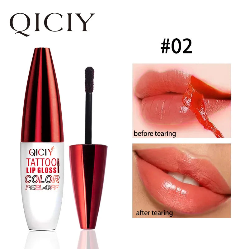 Lip Gloss Despegable 4 Colores Hidratante Larga Duración – Labial Sin Manchas Mujer