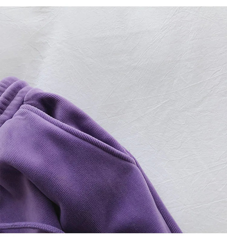 Pantalones Deportivos Casuales Mujer | Joggers Abrigados con Forro Polar