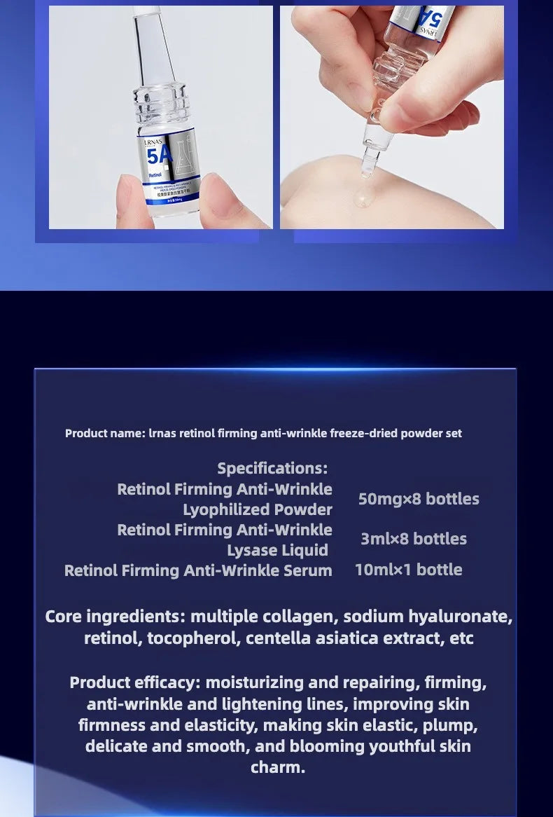 VC Oligopeptide Retinol Lyophilized Powder Face Serum Anti Aging Brightening Moisturizing Essence for All Skin Skincare