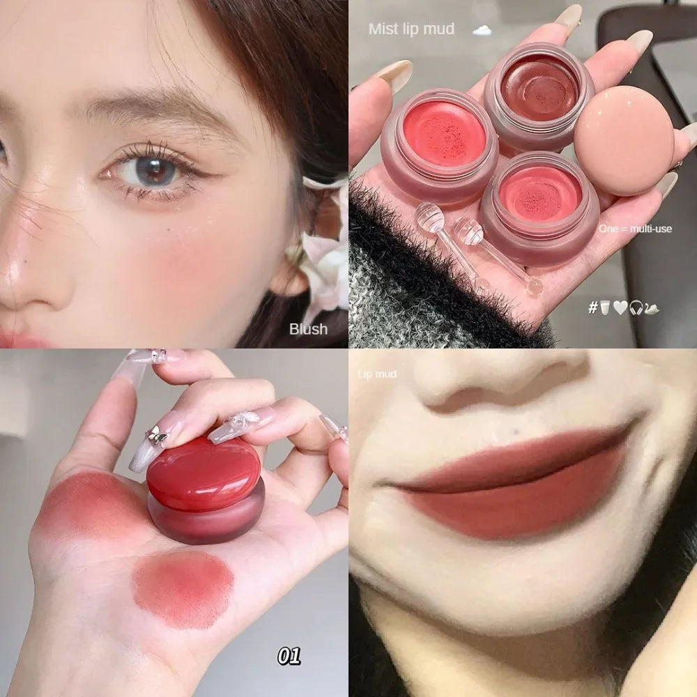 Labial Multifuncional Mate Waterproof – Tinte Rubor Arcilla Larga Duración Sin Manchas