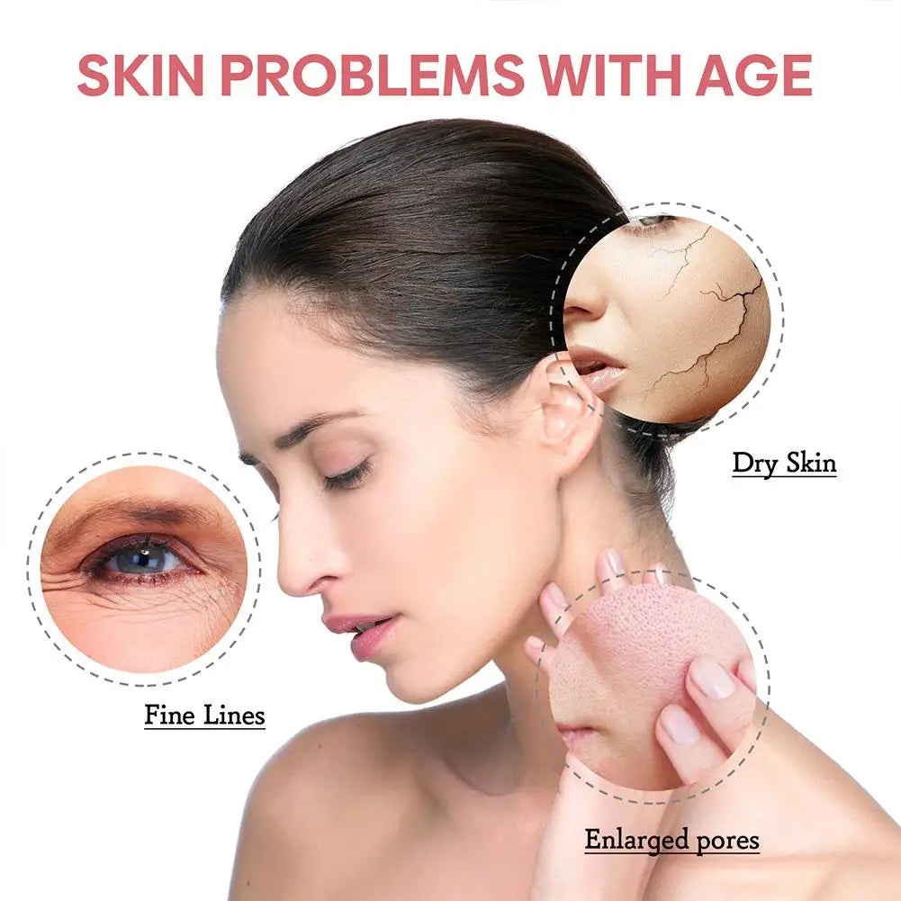 Sérum Facial 5 en 1 – Vitamina C, Ácido Hialurónico, Reafirmante, Iluminador y Reductor de Poros