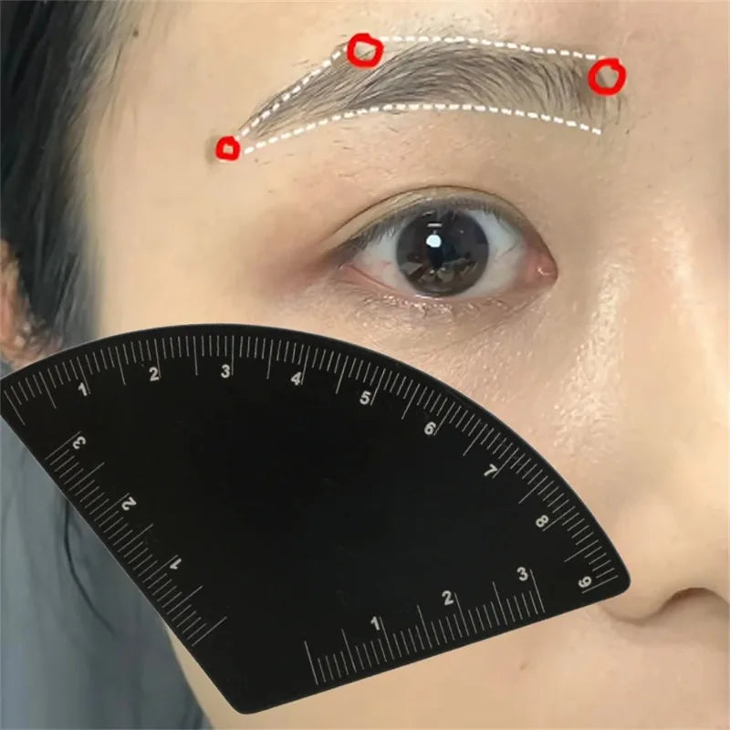 Regla Guía para Diseño de Cejas 6 Formas - Herramienta Microblading Tattoo Precisión Perfecta