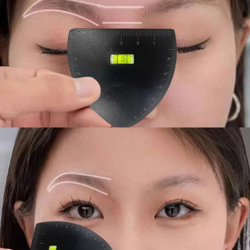 Regla Guía para Diseño de Cejas 6 Formas - Herramienta Microblading Tattoo Precisión Perfecta