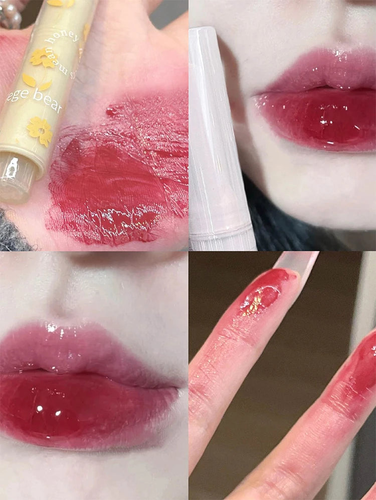 Labial Miel Floral Hidratante – Brillo Espejo Jalea Larga Duración