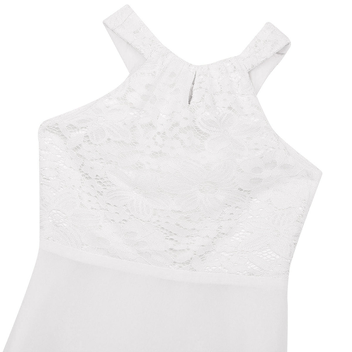 Vestido Largo de Fiesta para Niña con Encaje – Varios Colores