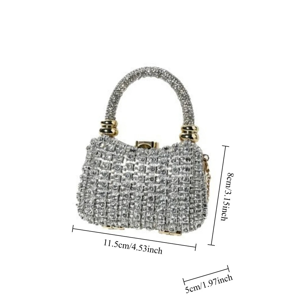Bolso Rígido de Fiesta con Pedrería para Mujer, Varios Colores
