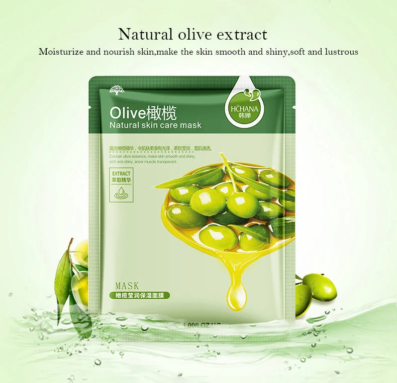 30pcs Fresh Fruits Facial Masks Whitenting skincare Moisturizing Anti Wrinkle Hydrating Korean Face Mask Facial Skin Care