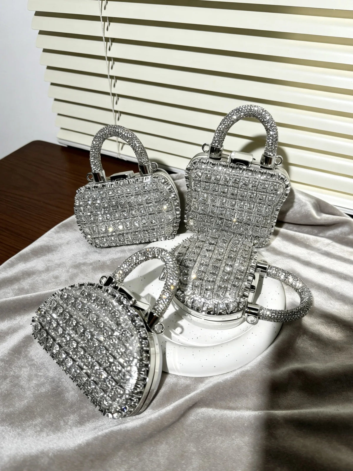 Minibolso de Fiesta Brillante con Cadena para Mujer