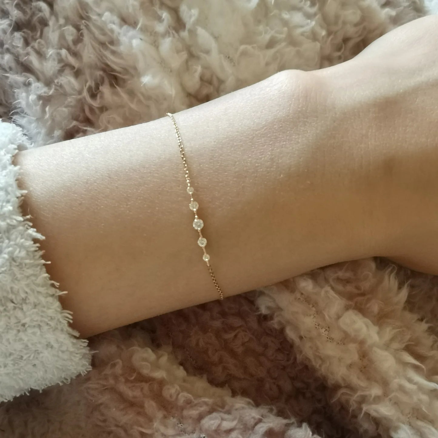 Pulsera Elegante Zircón Brillante Plata 925 para Mujer