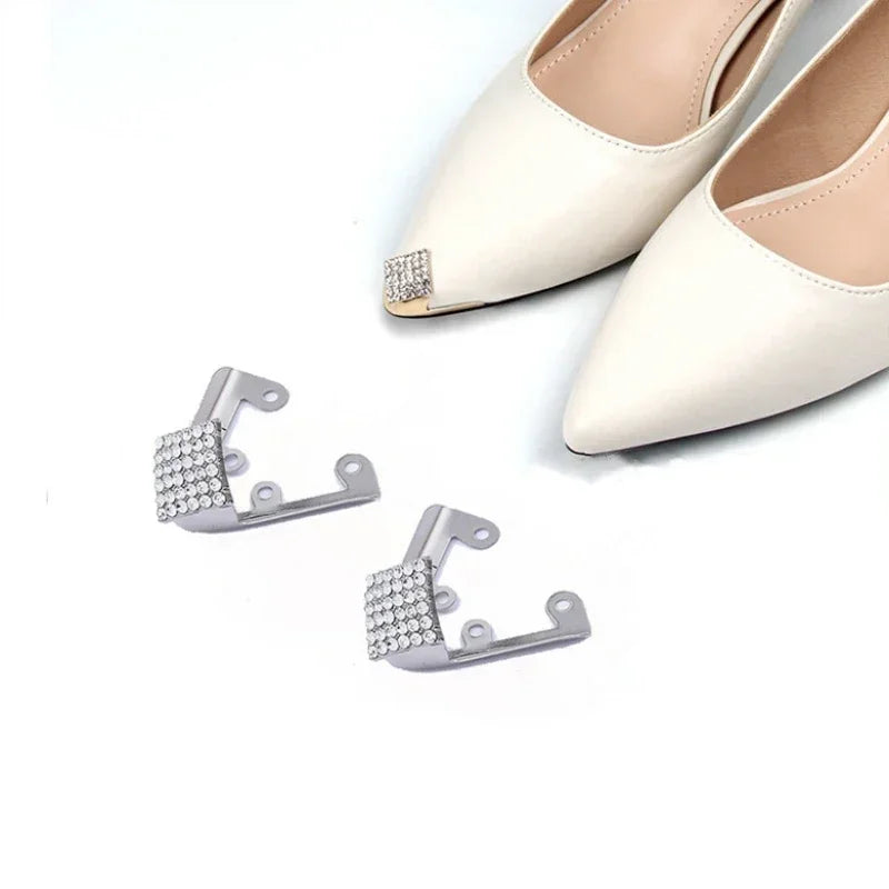 Protector de Punta para Zapatos - Tapa Metal Antidesgaste Cuero Plano