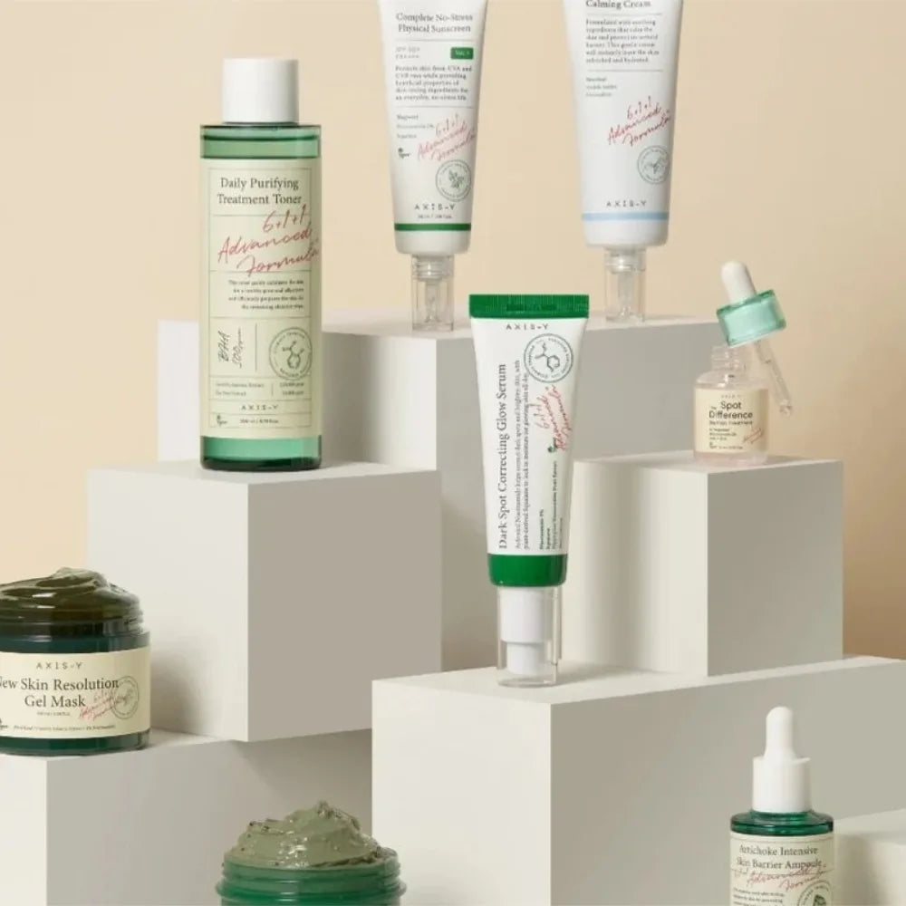 AXIS-Y Skincare Coreano – Toner, Crema, Sérum, Protector Solar, Máscara y Más